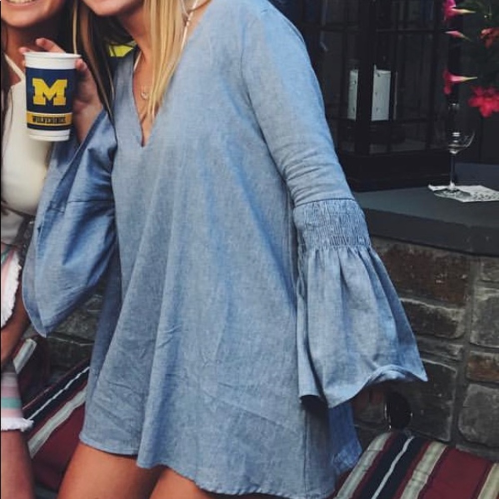 Free people denim romper